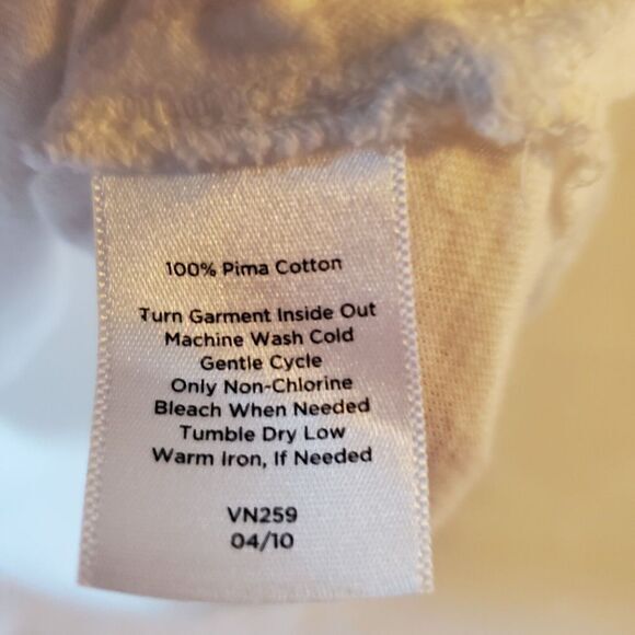 Talbots Woman Plus Petites Top Womens 1XP Pima Super Soft Cotton White Ruffle - Picture 6 of 10